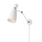 Maxim Lighting Carillon Articulating Wall Sconce, White/Satin Brass 11300WTSBR - alternate 1